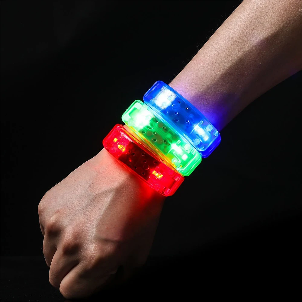Customized Logo Party Bracelet Voice Control Wristband TPU Led Bracelet