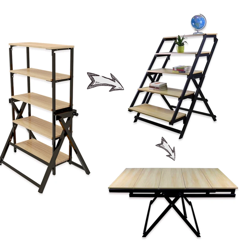 Modern shelf multi-function table flower stand folding table