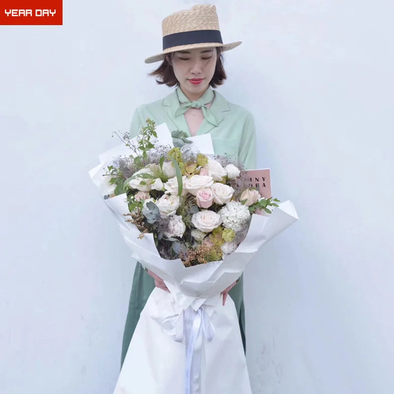 Перерабатываемая стандартного размера Крафтовая оберточная бумага для цветов