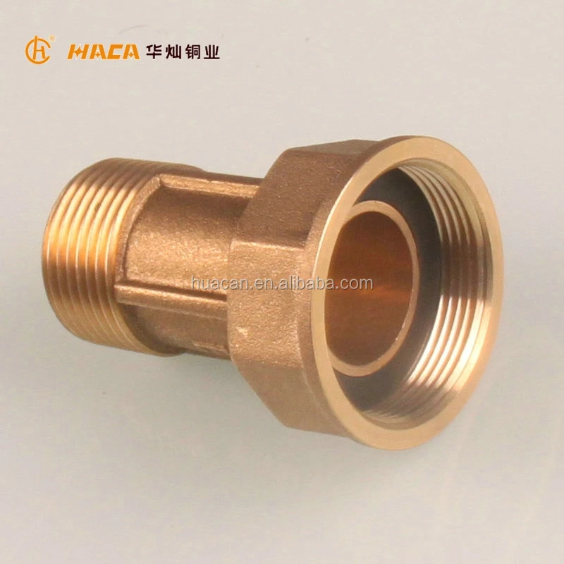 HC1042 China High Quality Gas pipe fittings BSPP BSPT NPT Brass Gas Meter Union