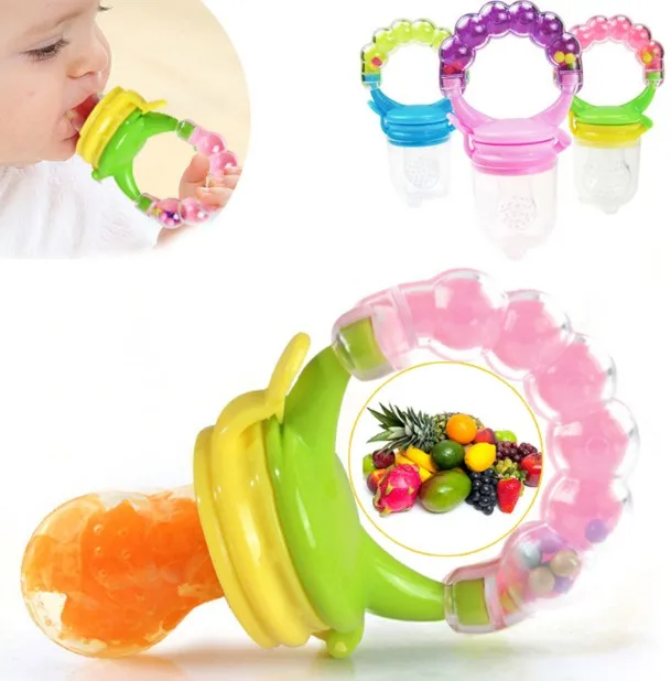 1Pcs Fresh Food Nibbler Baby Pacifiers Feeder Kids Fruit Feeder Nipples Feeding Safe Baby Supplies Nipple Teat Pacifier Bottles