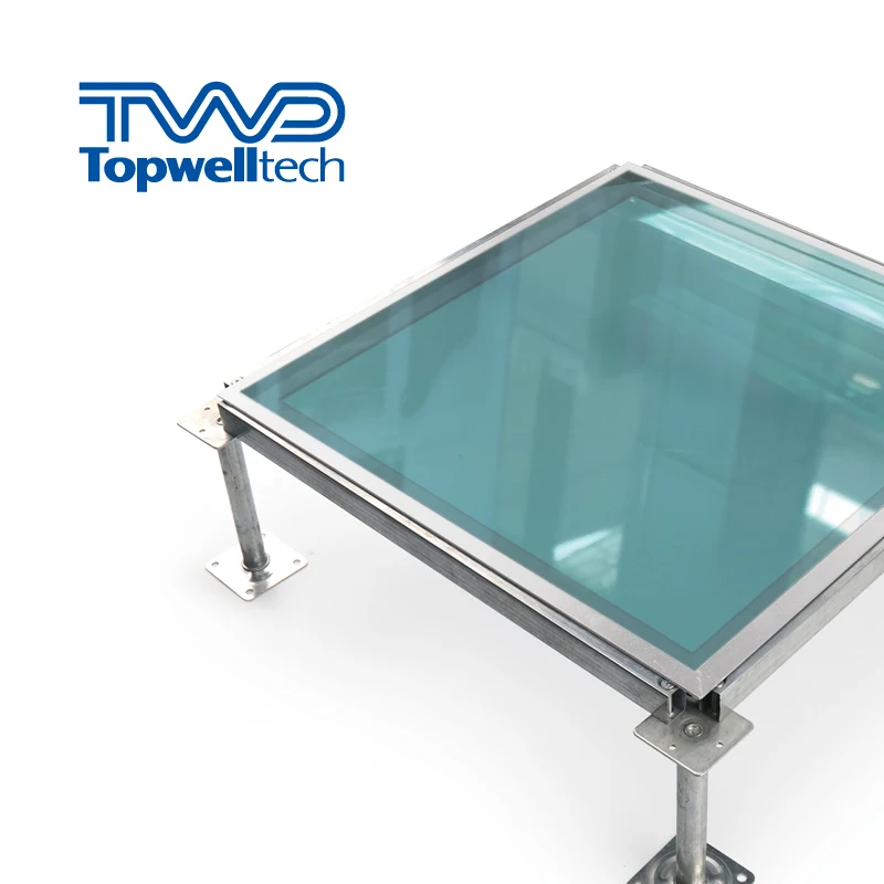 Factory Price Glass 600*600*30mm Server Room Raised Access Floor