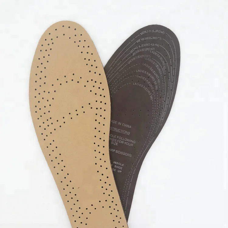 Breathable  leather latex shoe insoles