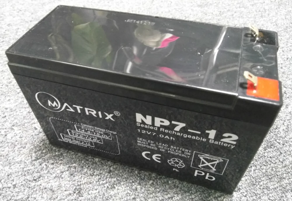 12v 7ah 20hr maintenance free sealed lead acid battery with ce msds iso