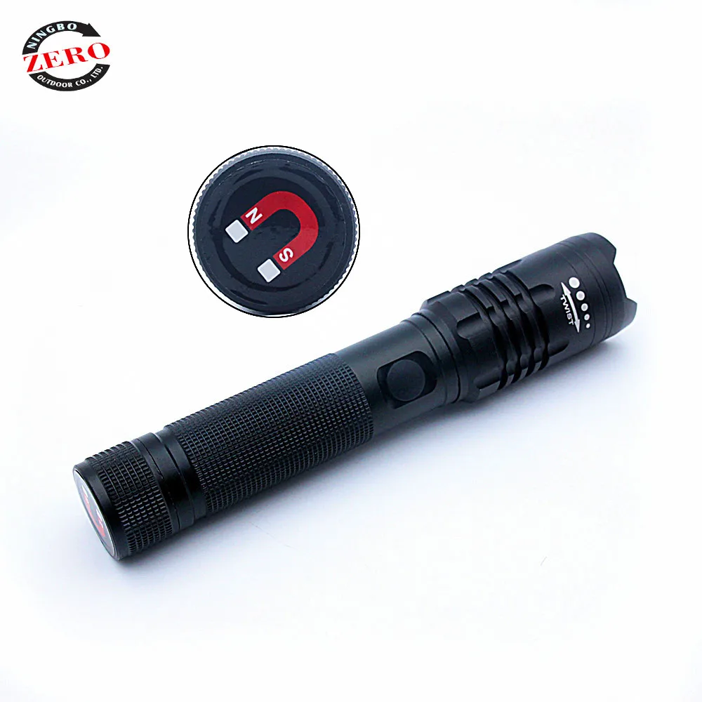 
High Power USB Rechargeable Strobe Flash Light Tactical LED Long Focus Waterproof Hunting Hand Torch Lamp 