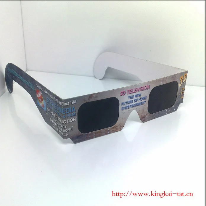 
Custom Logo Classic Cheap 3d Paper Solar Eclipse Glasses 