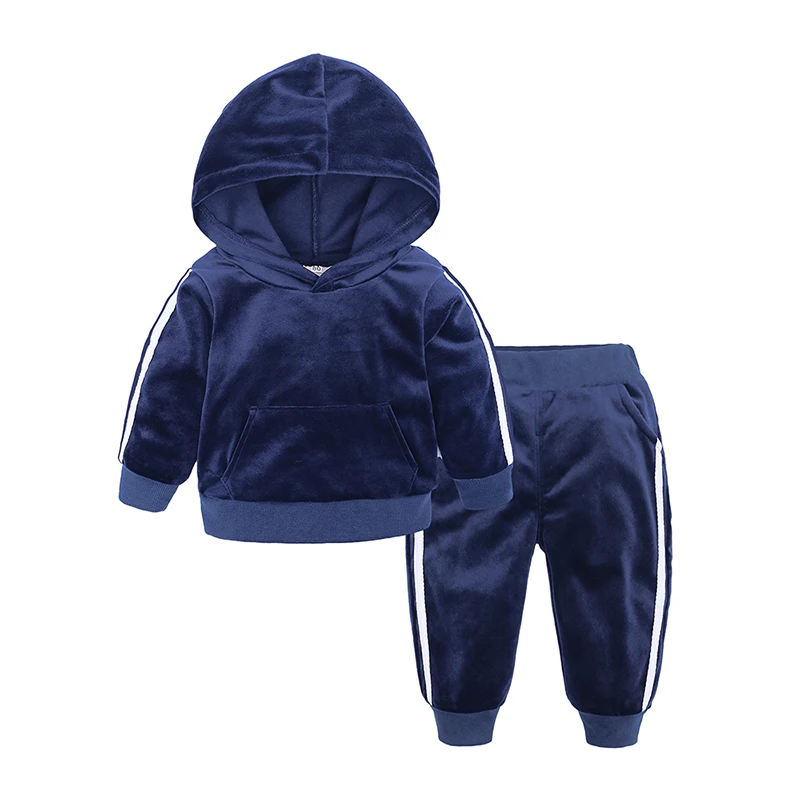 Kids tales tracksuits school toddler velour tracksuit 2 pieces sets children clothing set