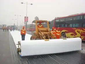 
PET / PP Nonwoven Geotextiles For Road Base Construction Material 