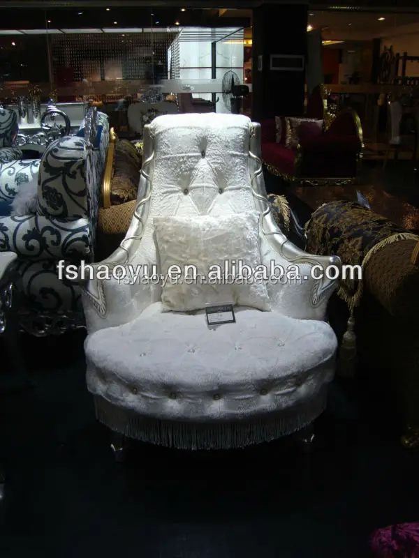 luxury classic Barock chairs, gold paper king throne chair, salon beauty chair