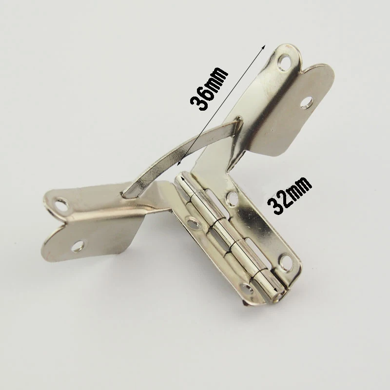 Iron Spring Hinge Antique Bronze For Miniature Furniture Hinges Foldable Concealable Quadrant Hinge