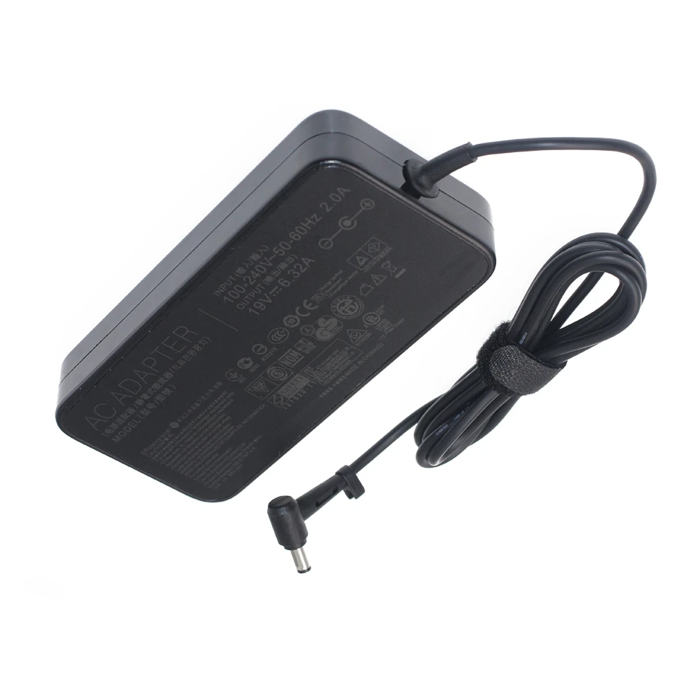 19V 6.32A тонкий ноутбук зарядное устройство адаптер для ноутбука Asus GL550 GL553 G550 N55 N70 N71 N750 N750J 5,5*2,5 мм 19 в 6.32a 120 Вт адаптер переменного тока