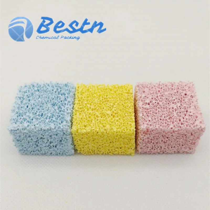 Multi colour Bacteria culture brick cube biofilter media for Aquarium filter
