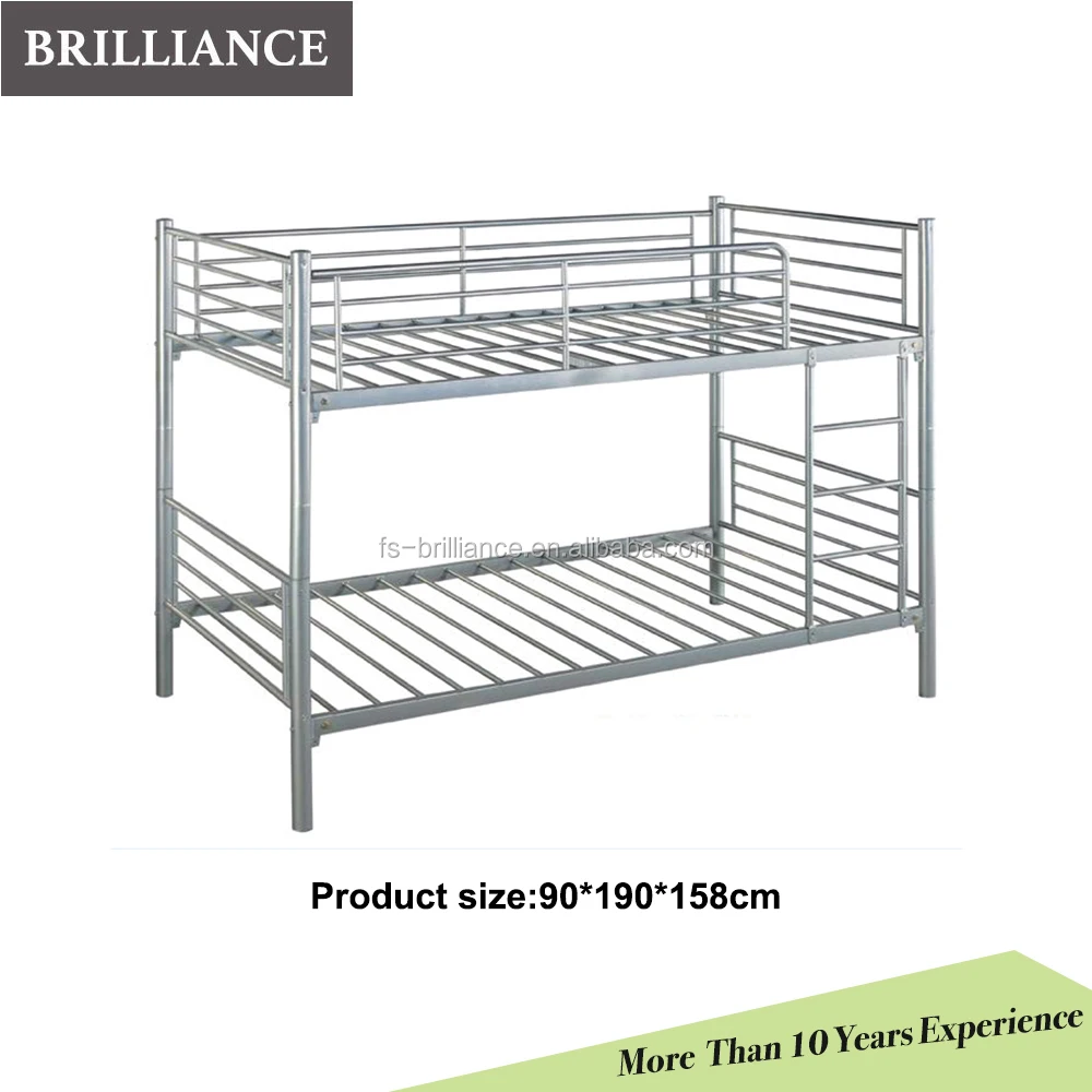 
Modern new design strong iron tube bunk bed for adult 