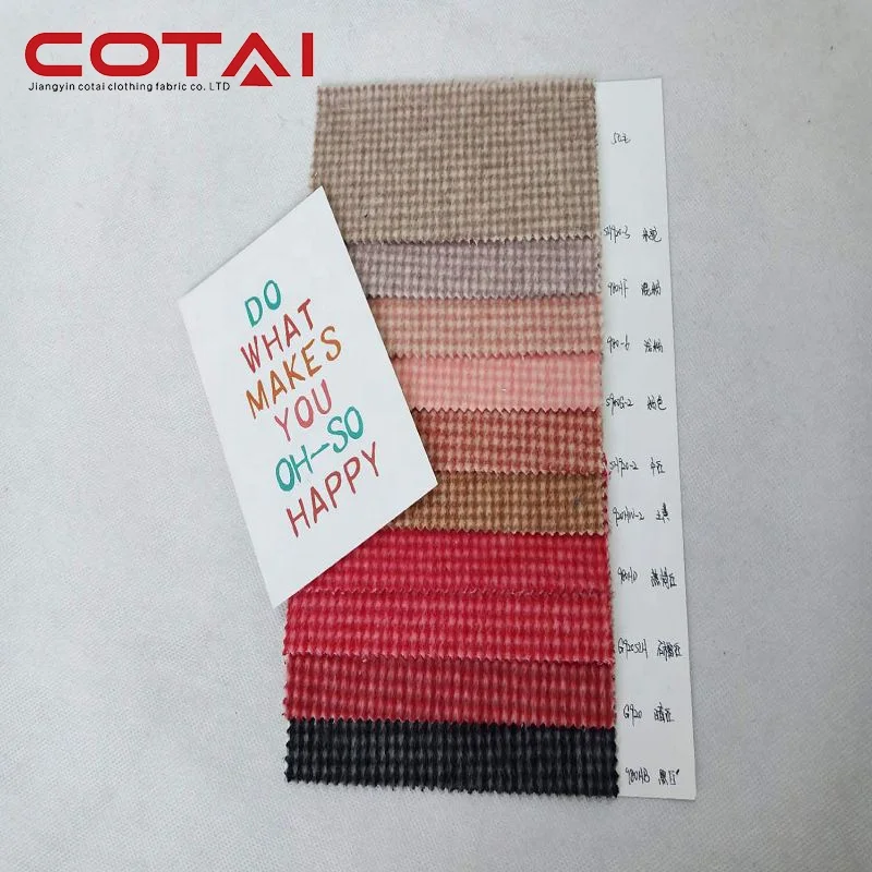 
50% Wool 45% Polyester 5% Other Double sided Houndstooth Dogtooth Wool Fabric In Stock 