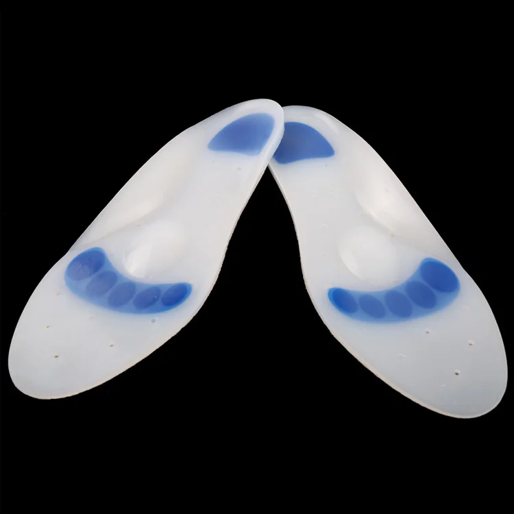 wholesale medical white plantar fasciitis foot diabetic silicone gel comfort insole for shoes