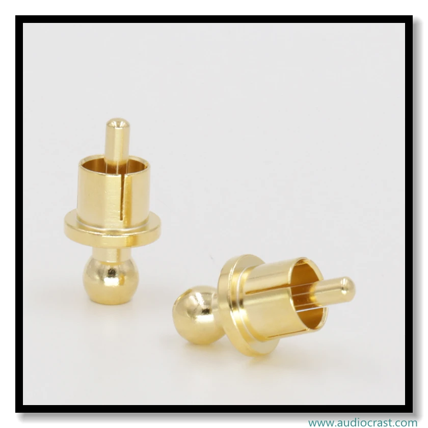 8pcs Gold Plated Short-Circuit Socket Phono Connector RCA Shielding jack socket protect cover RCA caps