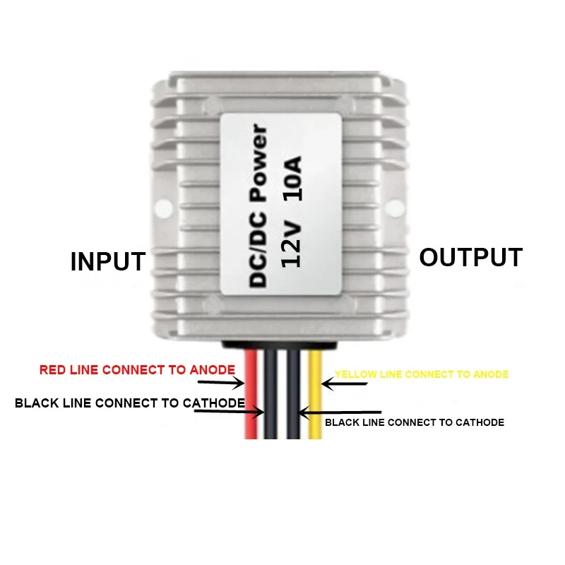 IP 68 Factory Price DC DC converter 24V to 12V 10A Power Converters 120W WS-24T1210