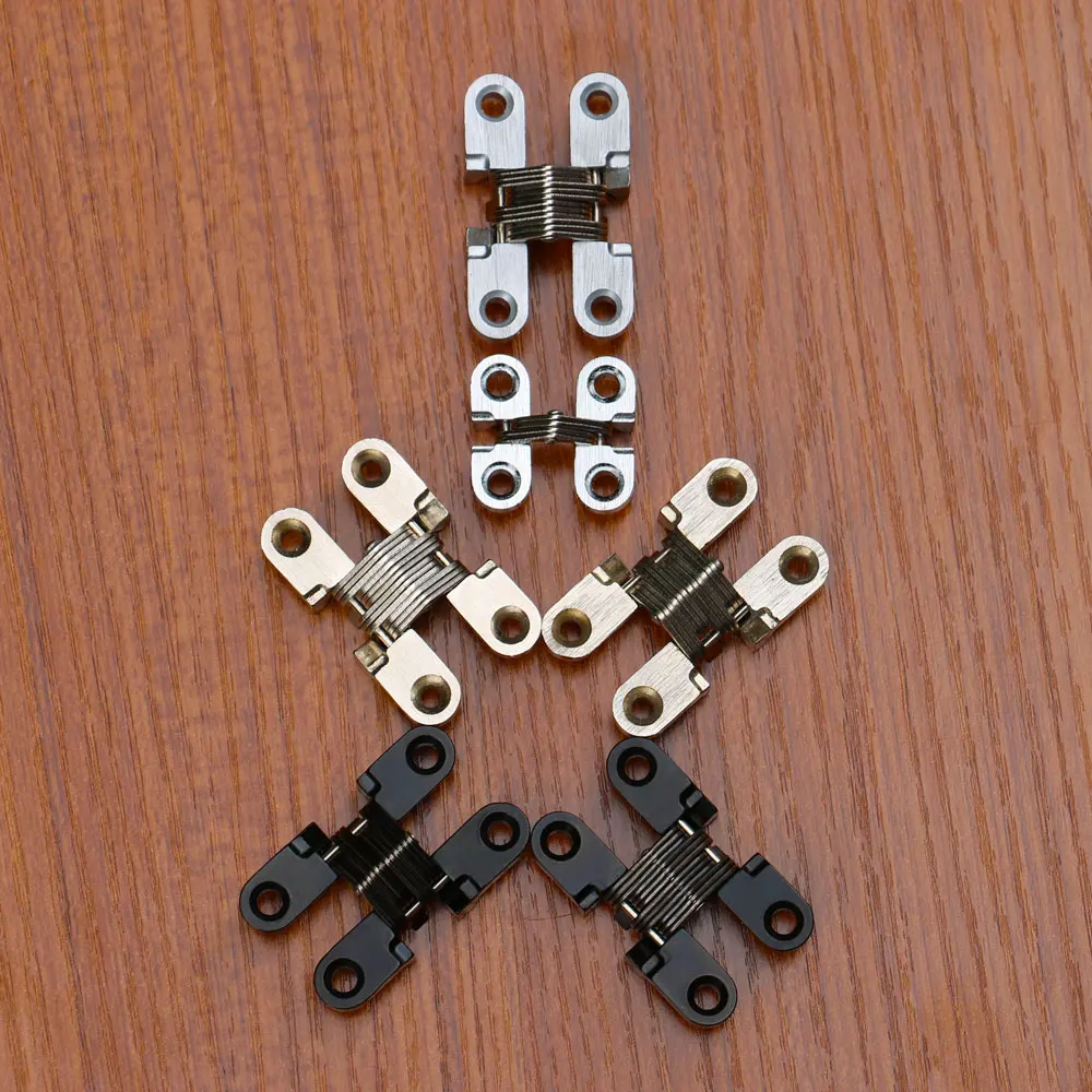 180 градусов цинковый сплав невидимые складные дверные крестовые скрытые петли