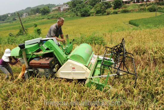 
Lightweight rice harvester 