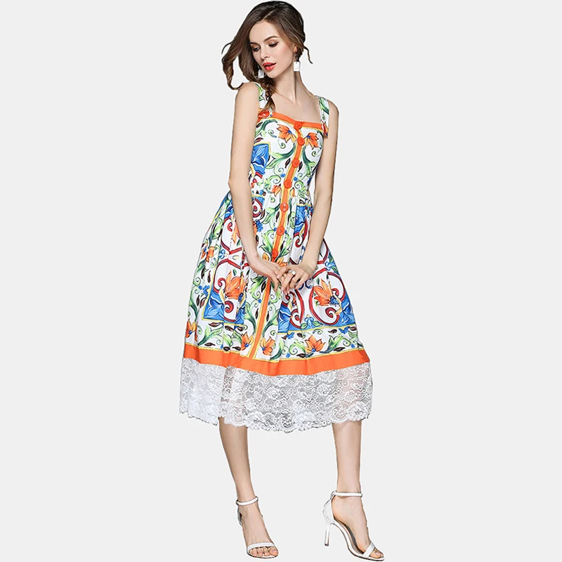Новая мода Женская одежда без рукавов Летнее пляжное платье