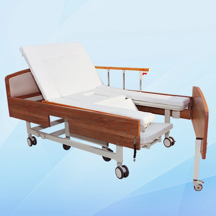 Back adjustable electric wheel chair cumhospital patient bed