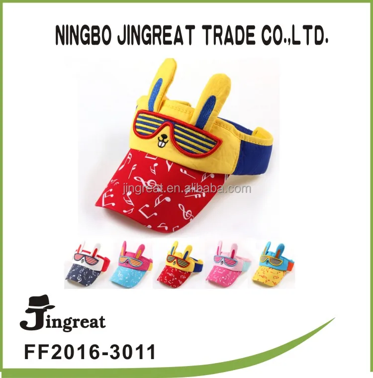 Wholesale Top Hat Customise Child Visor Hats Luxury Kids Luxury Hat