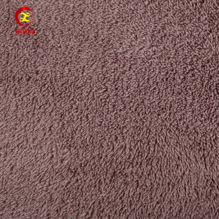 Popular shu velveteen style polyester knitting fleece fabric garment