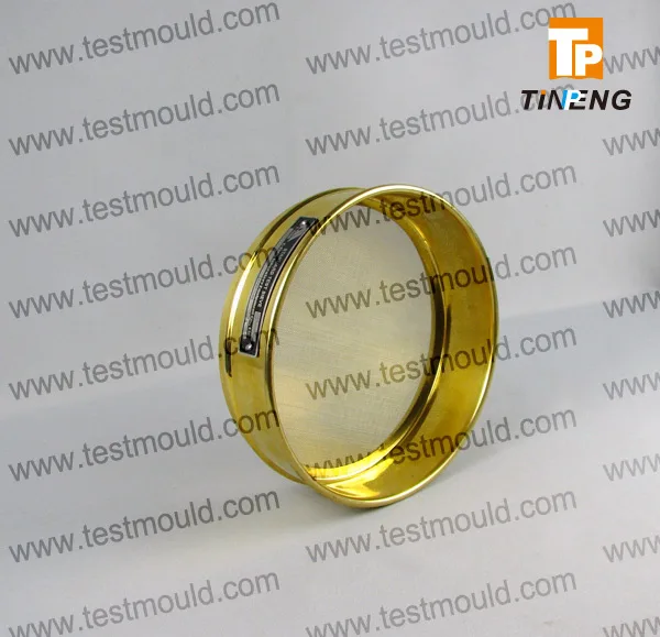 Test Sieves Partical Analysis Sieve Brass Woven Wire Mesh Perforated Plain Weave Lab Sieving 200mm TPH02/TPSO2 CN;HEB TP