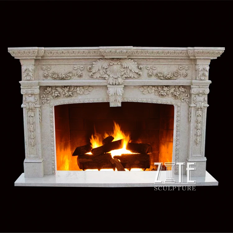 High Workmanship Popular marble fireplace mantal