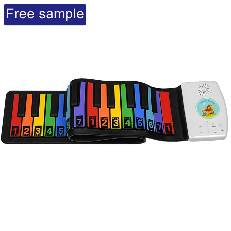 Hot sale kids piano 49 keys hand roll piano digital piano keyboard electronic