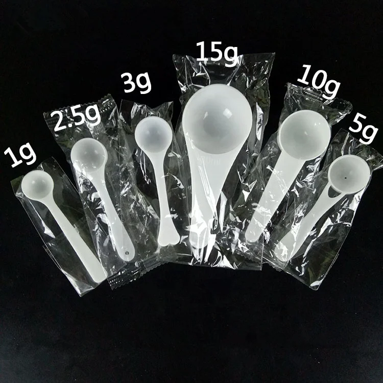 Small Plastic Scoop 1g 10g Plastic Measuring Spoon 5g Measuring spoon