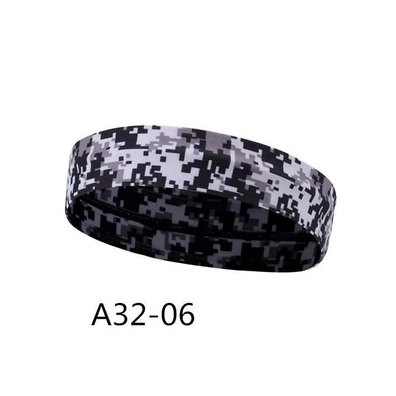 In stock gym headband sport polyester basketball cotton sweatband