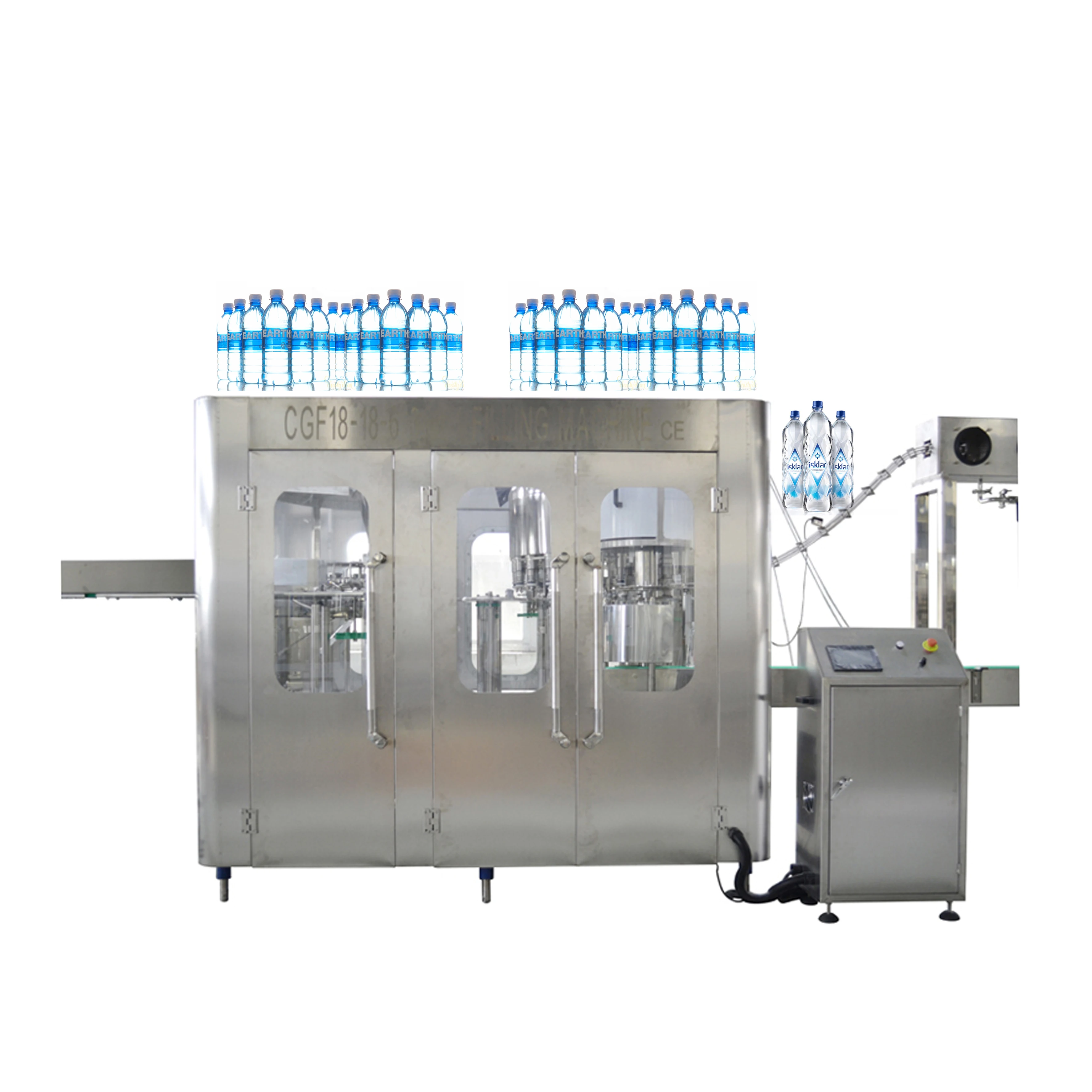 Full Automatic Complete Mineral Water Filling Production Machine / Line / Equipment