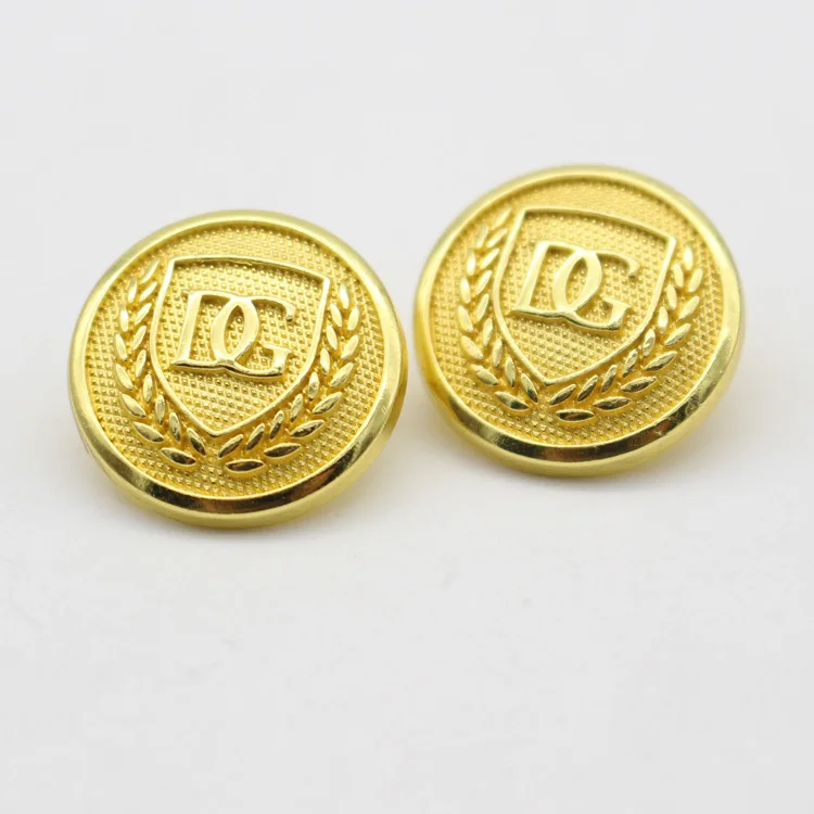 
custom fancy metal gold military uniforms button 