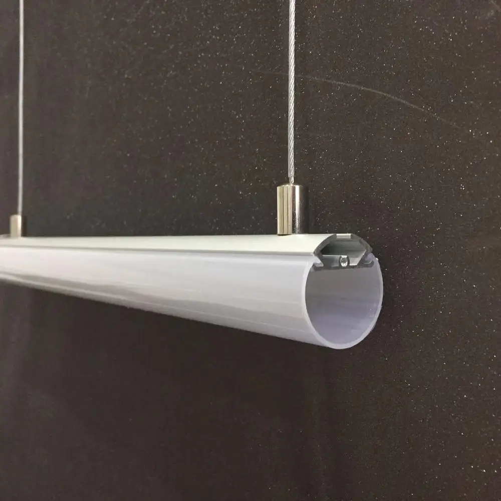 Dim 30mm Round led profile aluminum tube, suspended round shape lighting aluminum profile