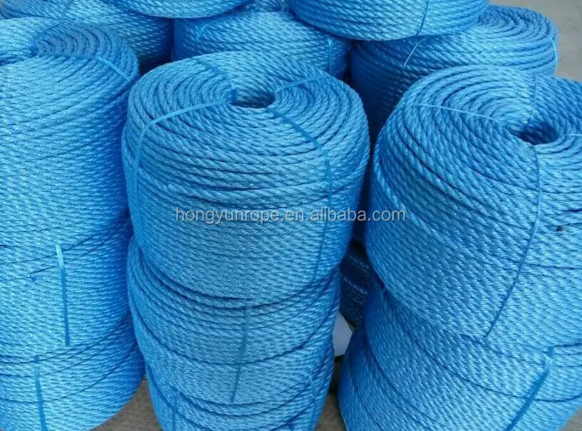 6mm Polypropylene Blue Yellow Hauling Rope Telstra Rope