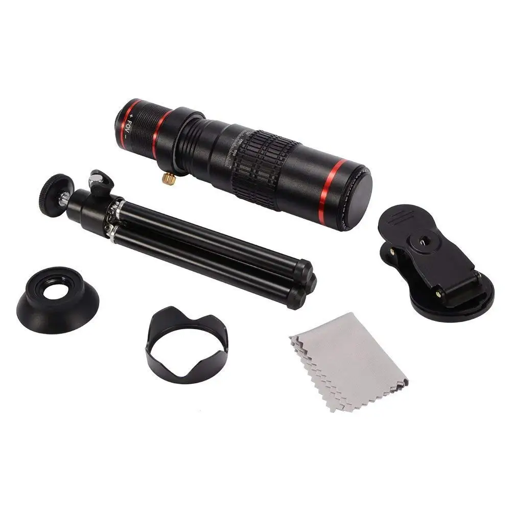 Mobile Phone Optical Camera Telephoto lens 22x Mobile Zoom Lens with Universal Clip and Extended Mini tripod