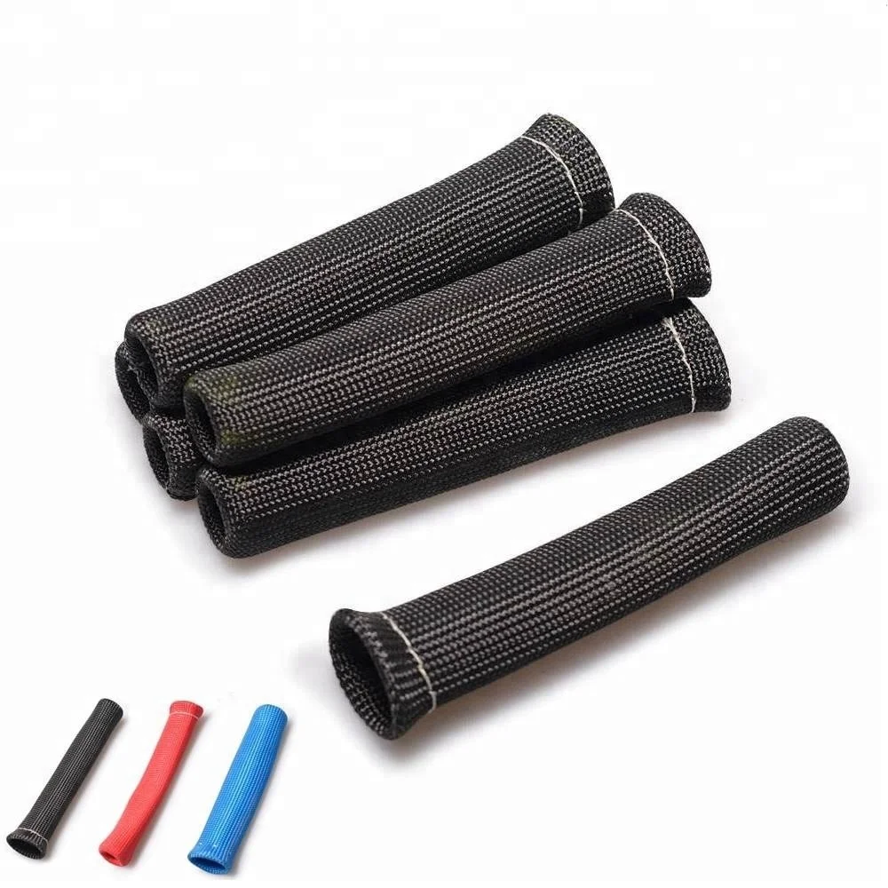 Fiberglass Heat Protector Insulating Fire Sleeve spark plug wire heat shield