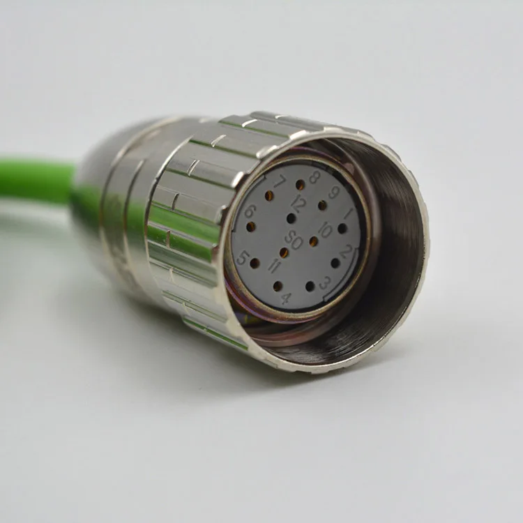 Servo Motor Encoder Connector male M23 Encoder Connector 6 8 12 17 19 pin cores Power Plug