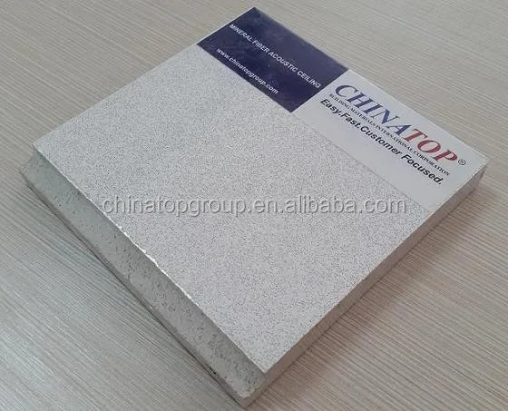 mineral fiber board acoustic ,mineral wool ceiling board, pin hole mineral wool board