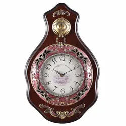 Home Decor High Quality Retro Pendulum Wall Mounted Clock Wooden Wall Clocks
