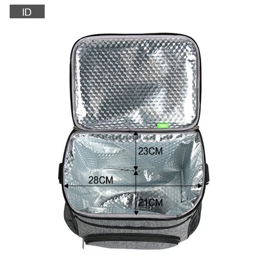 Wholesale Durable Large Capacity Insulated Square Cooler Bag for Picnic/Take-away