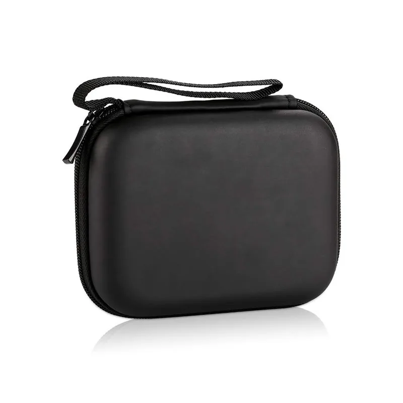 Hard-Shell Storage Portable Square Shockproof Waterproof Earphone Travel Carrying EVA Case with Mesh Pocket