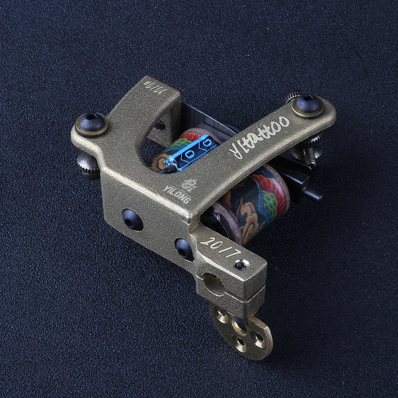 Новинка 2021, Высококачественная тату-машинка ручной работы с 10 катушками, тату-пистолет