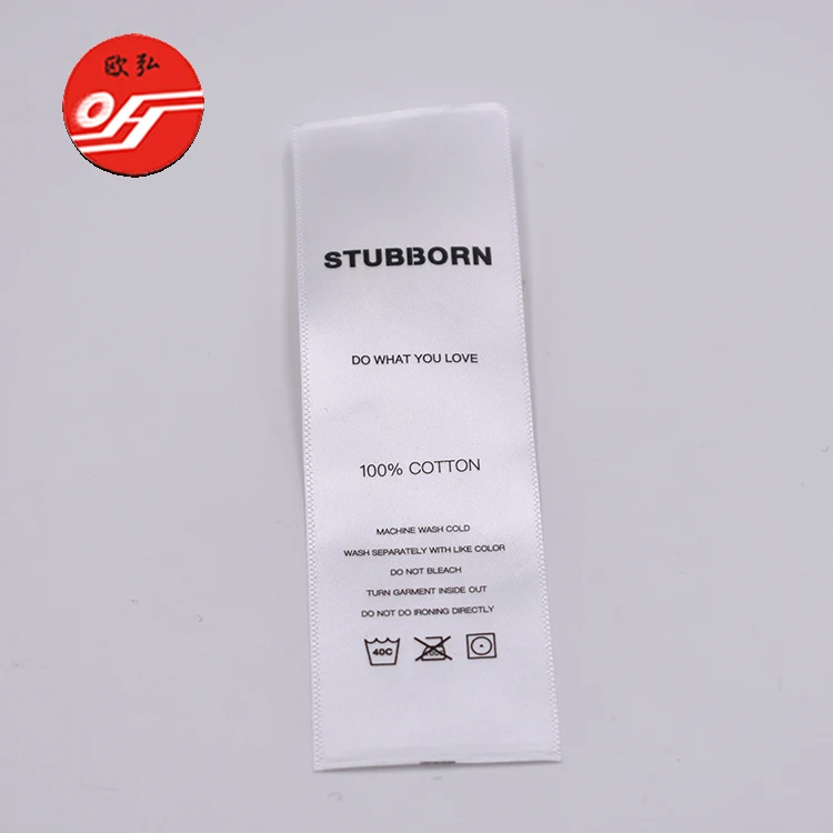 Garment Labels Custom Colorful Tyvek Paper Non-woven Wash Printed Label