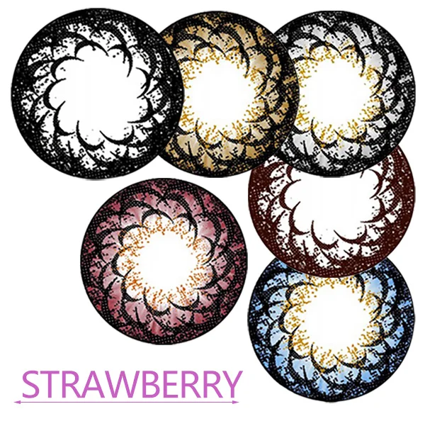 
Beauty Corner Strawberry Korea Cosmetic Soft Eye Contact Lens Natural Colored Contact Lenses for eyes 