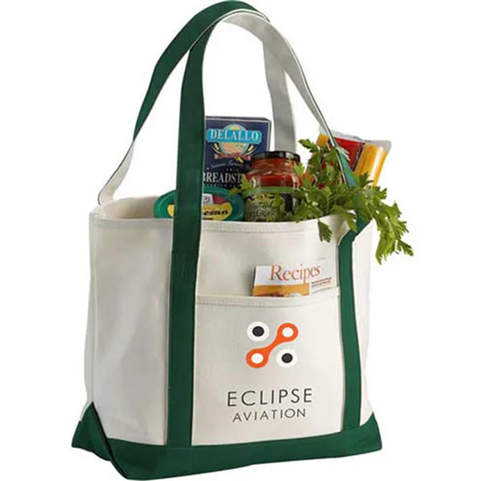 Cotton Boat Totes Personalized Reusable Shopping Tote Bag Wholesale