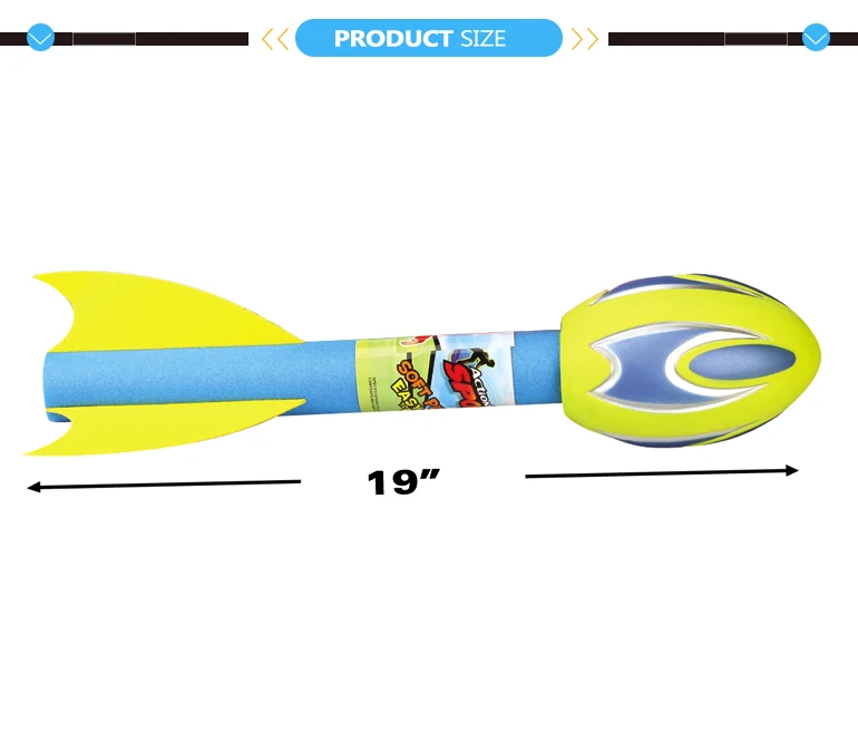 Shooting eva launcher toys finger foam rocket