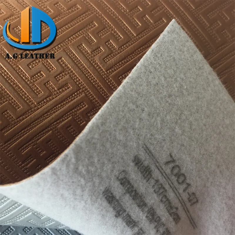 2022 fashion designing Embossed PVC artificial leather for sofa set bag bag restoration leather pvc
