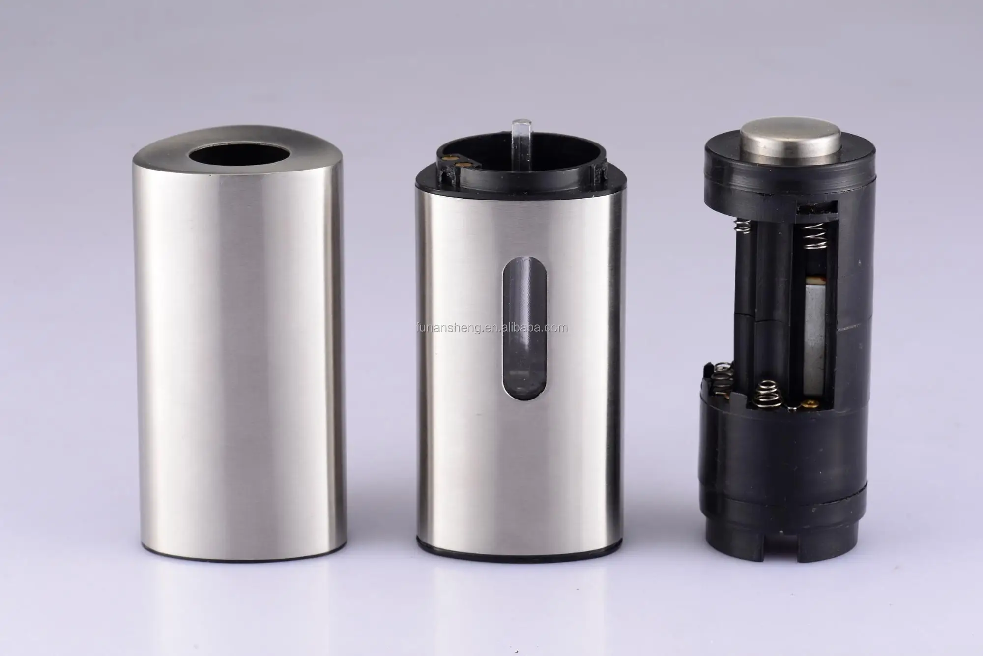 Электрическая мельница для соли и перца из нержавеющей стали/Треугольная форма призмы/мельница для соли и перца